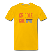 Load image into Gallery viewer, Griddle God Logo Men&#39;s Premium T-Shirt - sun yellow
