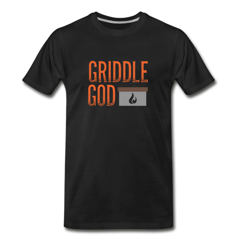Griddle God Logo Men's Premium T-Shirt - black