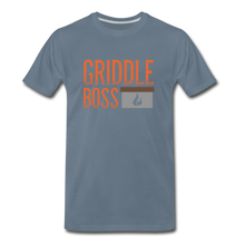 Load image into Gallery viewer, Griddle Boss Men&#39;s Premium T-Shirt - steel blue
