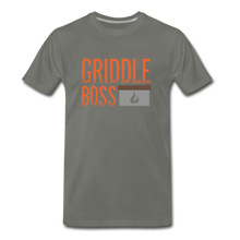 Load image into Gallery viewer, Griddle Boss Men&#39;s Premium T-Shirt - asphalt gray
