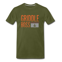 Load image into Gallery viewer, Griddle Boss Men&#39;s Premium T-Shirt - olive green
